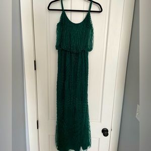 Revelry Classic Geo Bridesmaid dress in Emerald